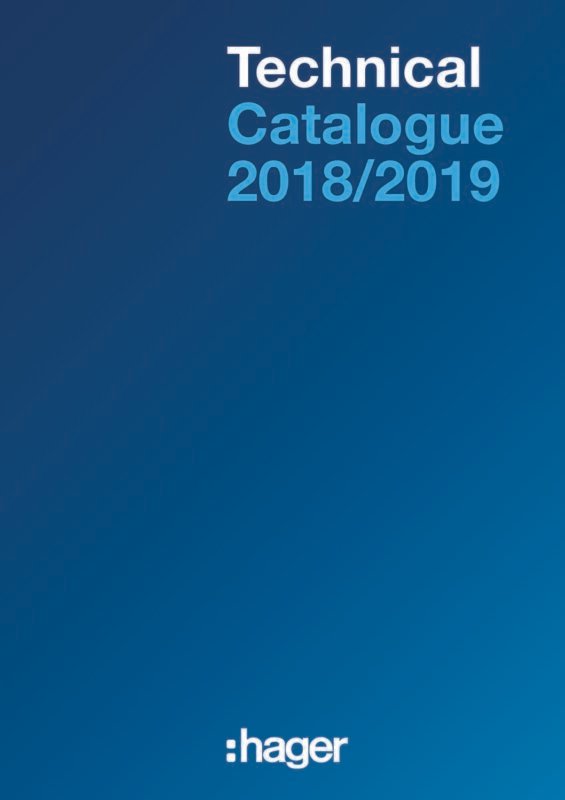 Hager Switchgear Technical Catalogue 2018-19