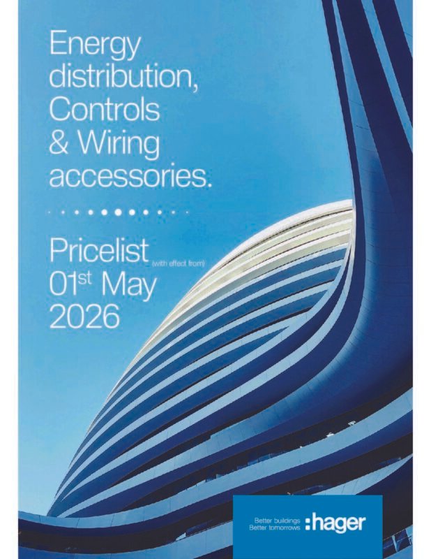 Hager Insysta Switches Price List 01-05-2026