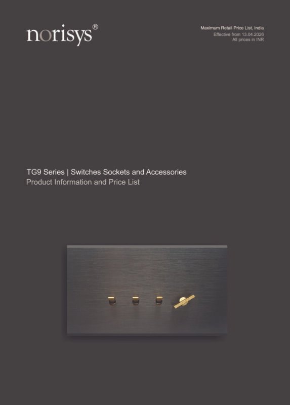Norisys TG9 Switches Price List 13-04-2026